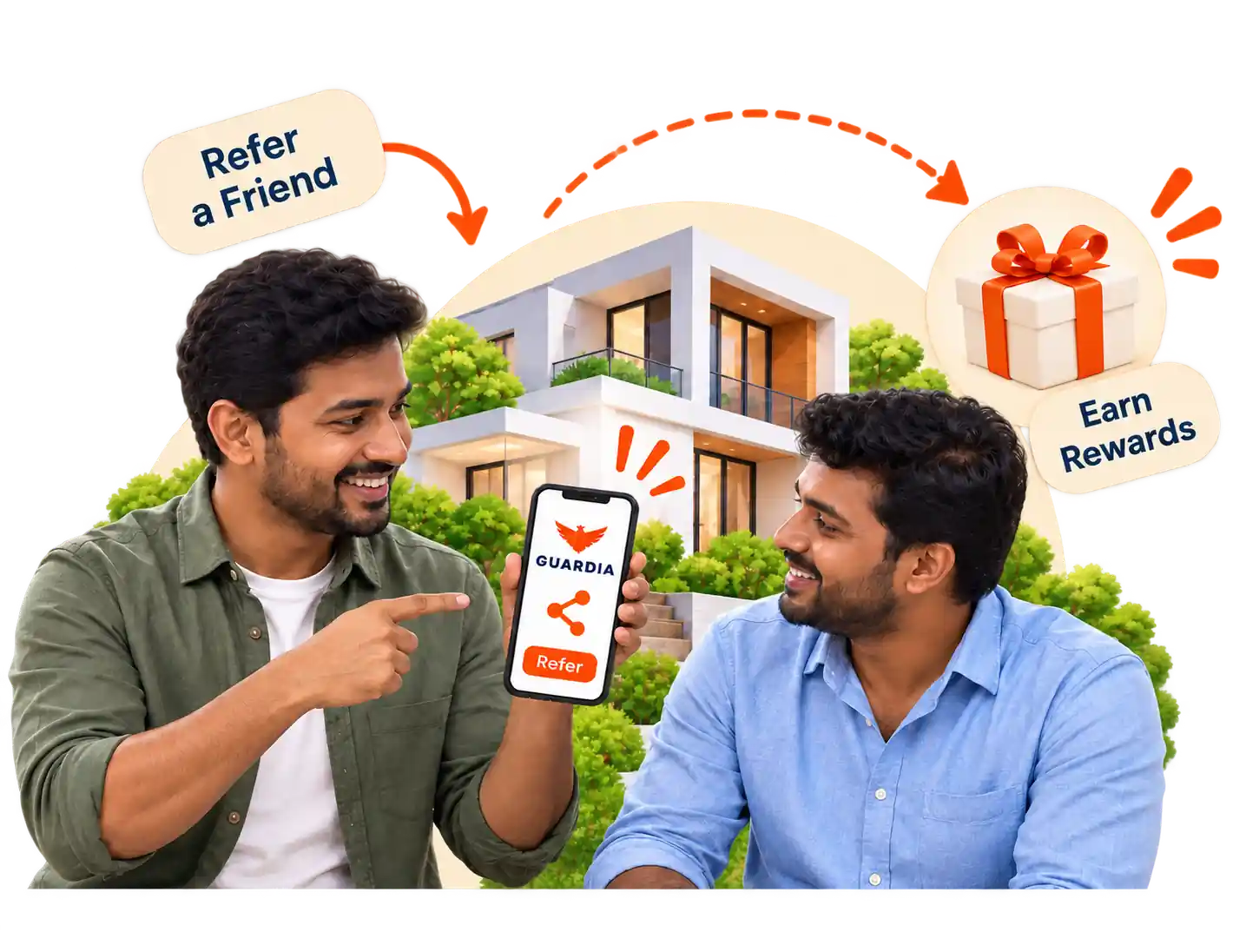 Guardia refer-a-friend rewards program – share and earn for property referrals Guardia refer-a-friend rewards program – share and earn for property referrals
